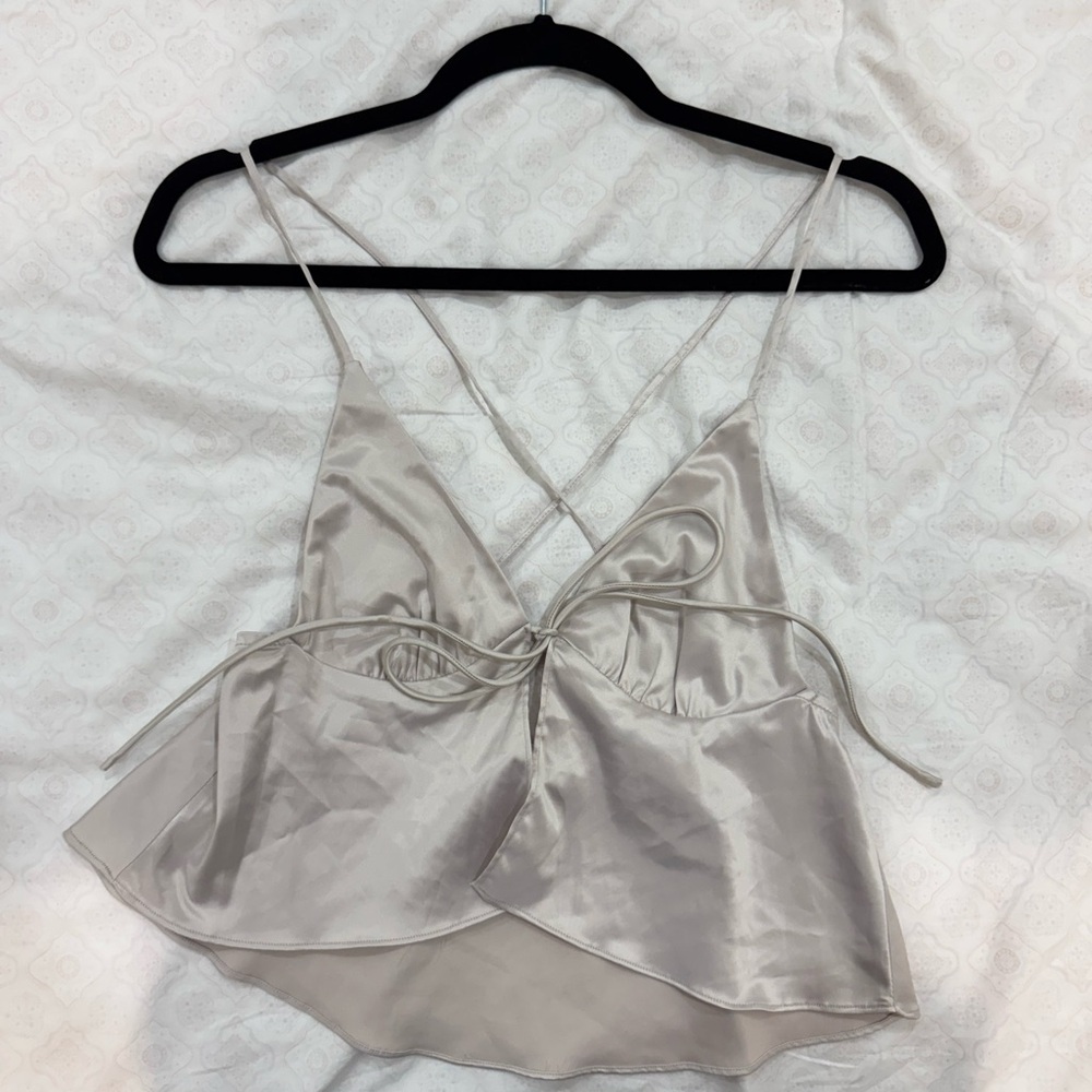 Luxurious Cream Satin Chemise